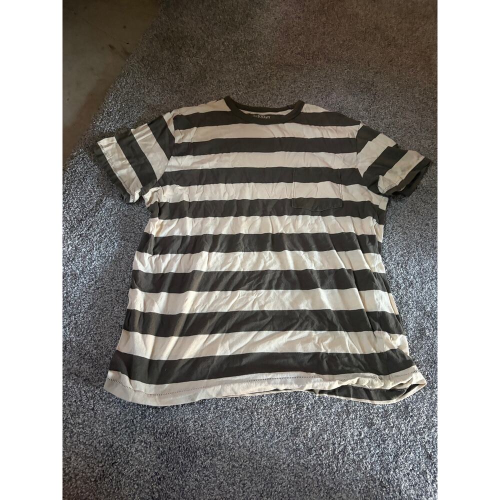 Vintage Old Navy mens large striped shirt